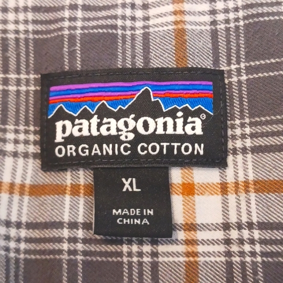Patagonia Worn Wear "Organic Cotton" Long Sleeve Plaid Shirt in Size XL - Picture 5 of 7